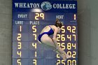 Maddy Morrison  Wheaton College Women's diver Maddy Morrison competes against Babson College, January 11, 2020. - Photo By: KEITH NORDSTROM : Wheaton, Swimming, Maddy Morrison